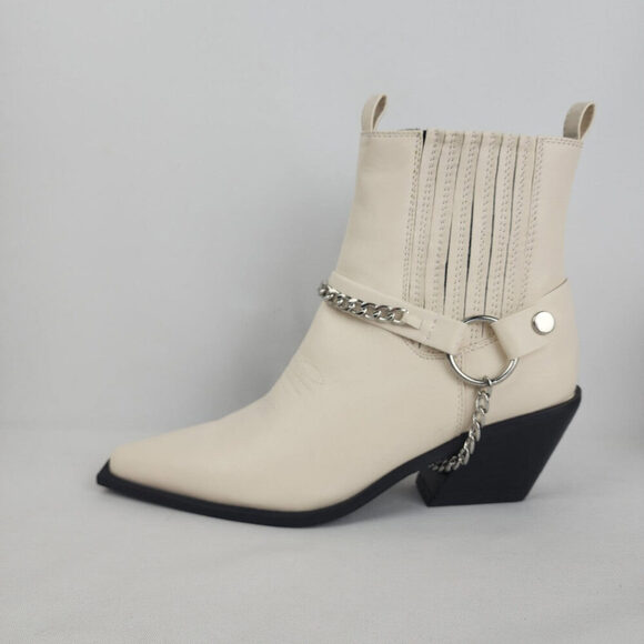 Billini Ellison Bone Leather Western Cowboy Bootie Size 9 - Picture 1 of 9